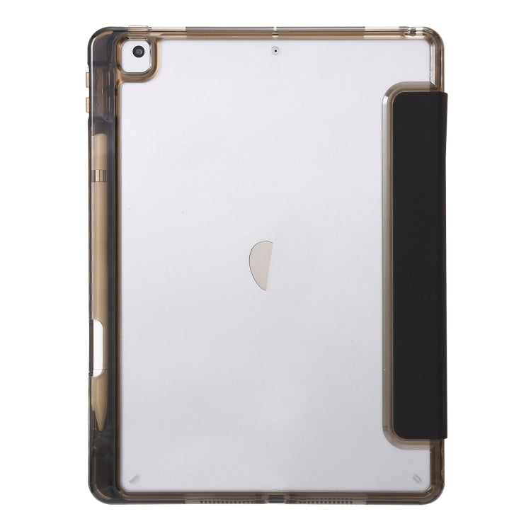 Étui en cuir acrylique transparent à 3 volets pour tablette iPad 10.2 / Pro 10.5 2017