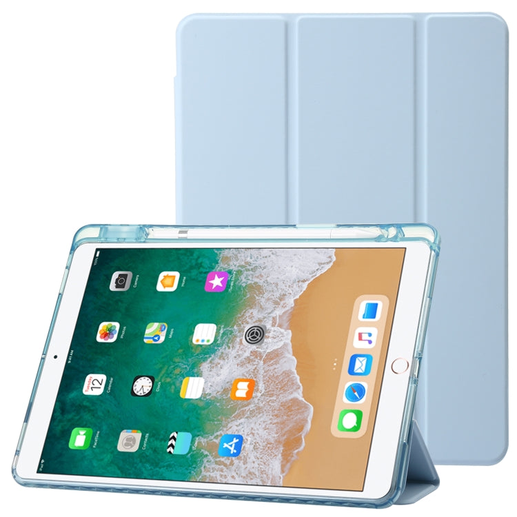 Étui en cuir acrylique transparent à 3 volets pour tablette iPad 10.2 / Pro 10.5 2017