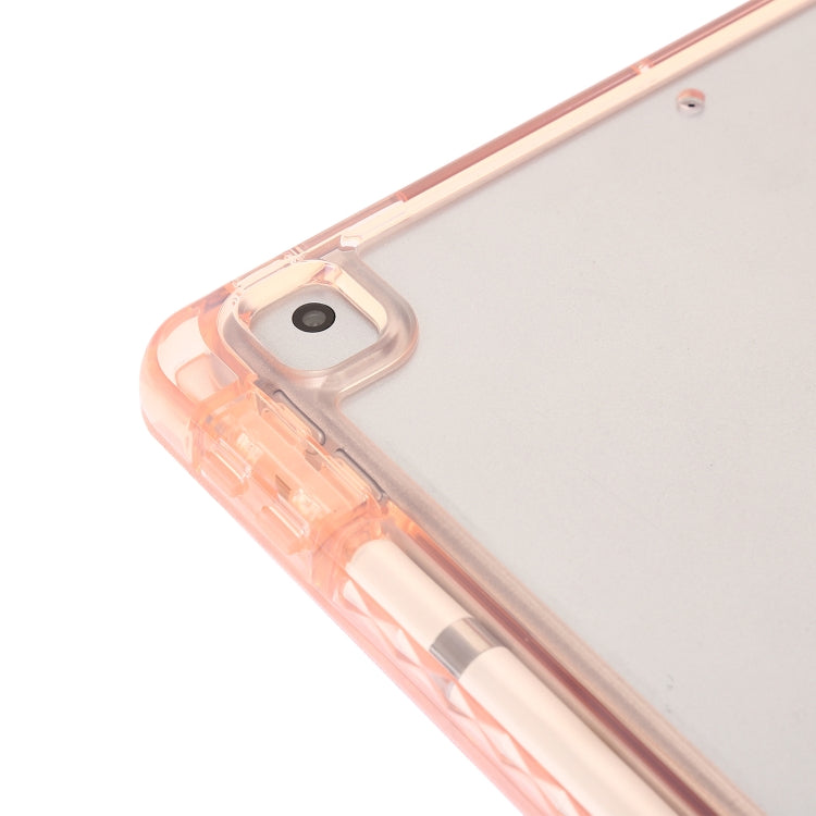 Étui en cuir acrylique transparent à 3 volets pour tablette iPad 10.2 / Pro 10.5 2017