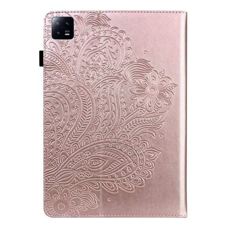 Peacock Embossed Pattern Leather Tablet Case