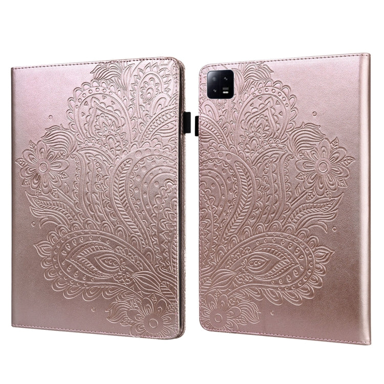 Peacock Embossed Pattern Leather Tablet Case