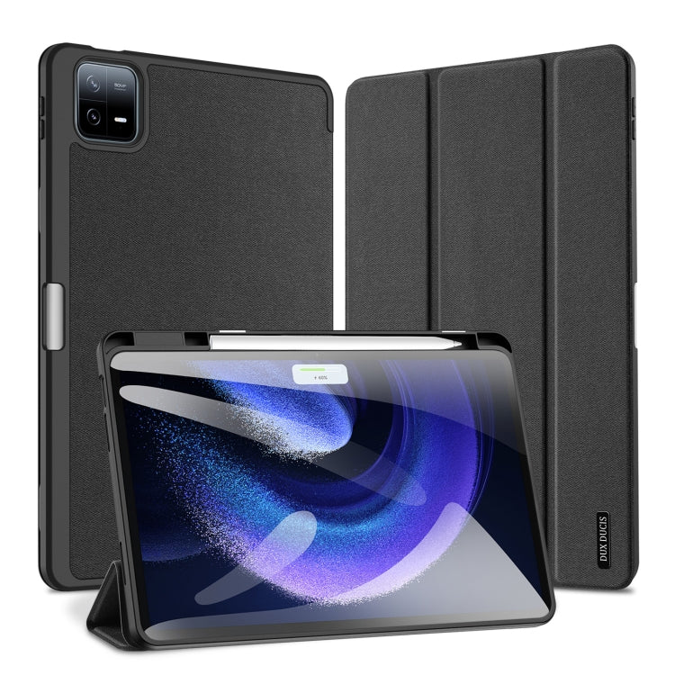 DUX DUCIS Domo Series Magnetic Flip Leather Tablet Case, For Xiaomi Pad 7S Pro 12.5, For Xiaomi Redmi Pad 2, For Xiaomi Redmi Pad SE 4G, For Xiaomi Redmi Pad SE, For Xiaomi Pad 6 Pro / Pad 6