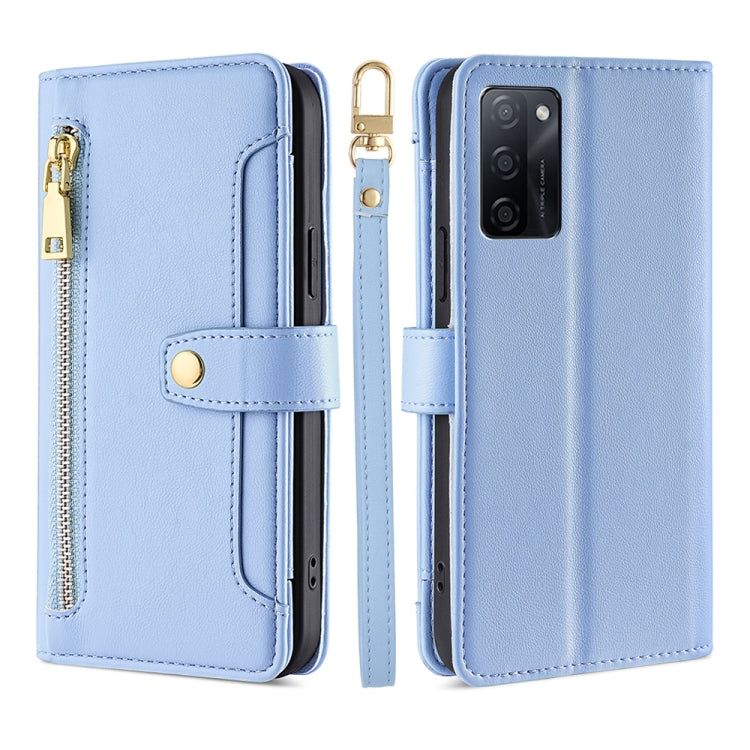 Sheep Texture Cross-body Zipper Wallet Leather Phone Case, Series 1