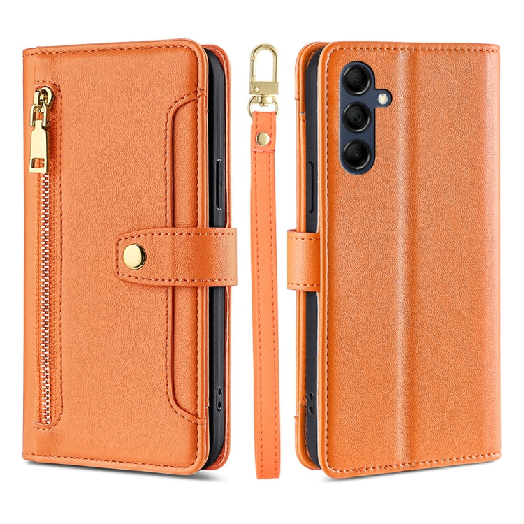 Sheep Texture Cross-body Zipper Wallet Leather Phone Case, Series 1