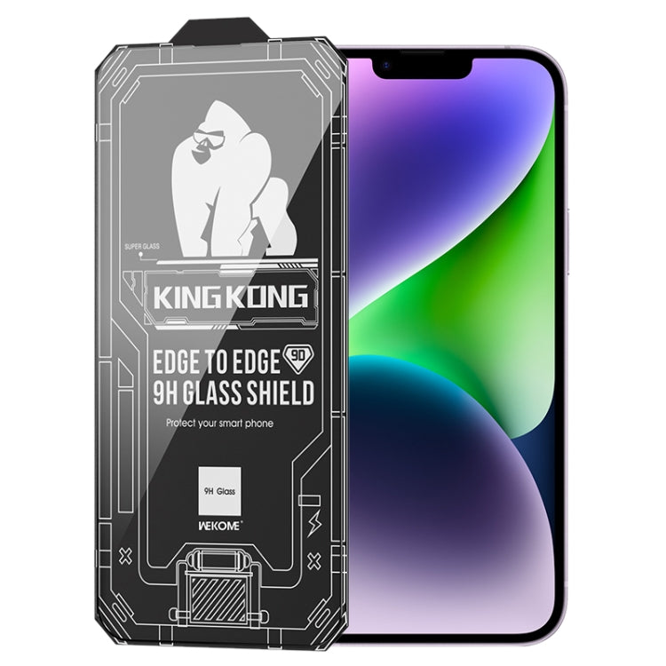 WK WTP-066 King Kong Vacha 9D Curved HD Tempered Glass Film, For iPhone 14, For iPhone 14 Plus, For iPhone 14 Pro, For iPhone 14 Pro Max, For iPhone 13, For iPhone 13 Pro, For iPhone 13 Pro Max, For iPhone 12 Pro