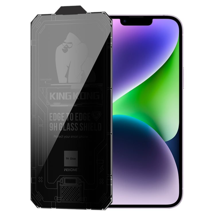 WK WTP-067 King Kong Vacha 9D Curved Privacy Tempered Glass Film, For iPhone 14, For iPhone 14 Plus, For iPhone 14 Pro, For iPhone 14 Pro Max, For iPhone 13, For iPhone 13 Pro, For iPhone 13 Pro Max, For iPhone 12