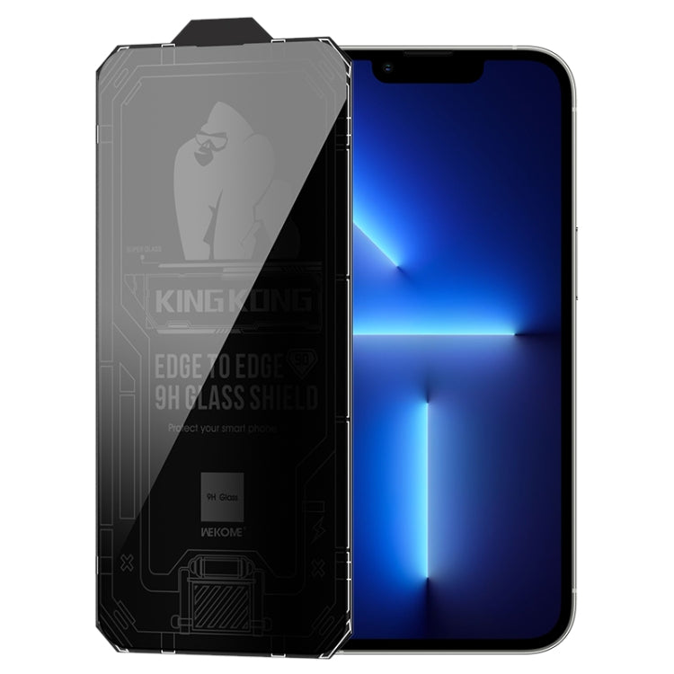 WK WTP-067 King Kong Vacha 9D Curved Privacy Tempered Glass Film, For iPhone 14, For iPhone 14 Plus, For iPhone 14 Pro, For iPhone 14 Pro Max, For iPhone 13, For iPhone 13 Pro, For iPhone 13 Pro Max, For iPhone 12
