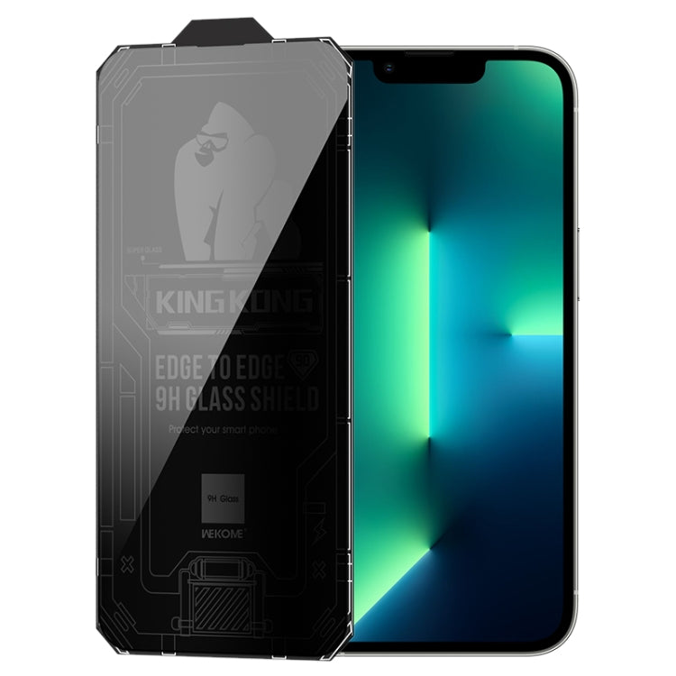 WK WTP-067 King Kong Vacha 9D Curved Privacy Tempered Glass Film, For iPhone 14, For iPhone 14 Plus, For iPhone 14 Pro, For iPhone 14 Pro Max, For iPhone 13, For iPhone 13 Pro, For iPhone 13 Pro Max, For iPhone 12