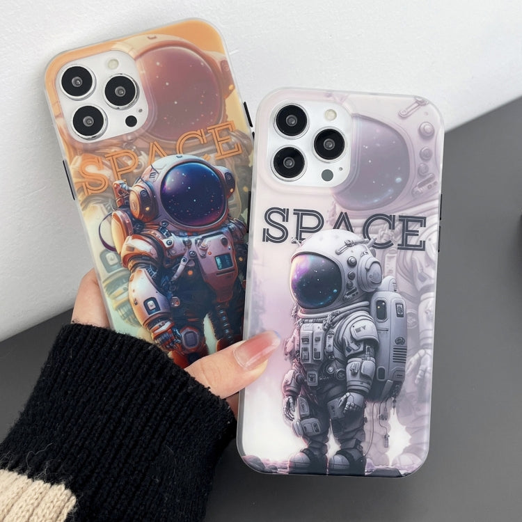 Dual-side IMD Astronaut Frosted Phone Case, For iPhone 14, For iPhone 14 Plus, For iPhone 14 Pro, For iPhone 14 Pro Max, For iPhone 13, For iPhone 13 Pro, For iPhone 13 Pro Max, For iPhone 12, For iPhone 12 Pro, For iPhone 12 Pro Max, For iPhone 11