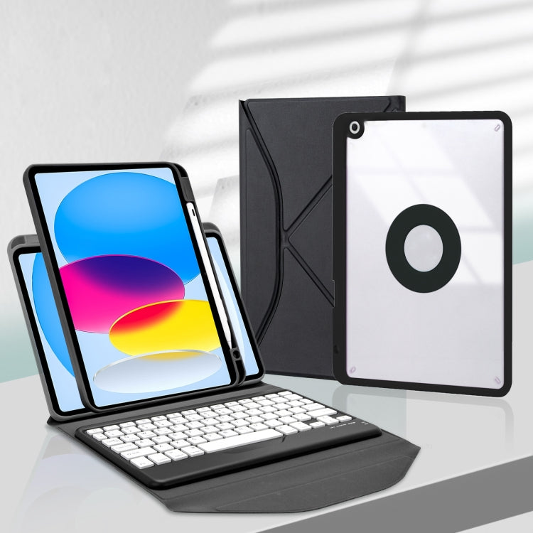 Z10B Pen Slot Bluetooth Keyboard Leather Tablet Case, For iPad 2022 / 2025