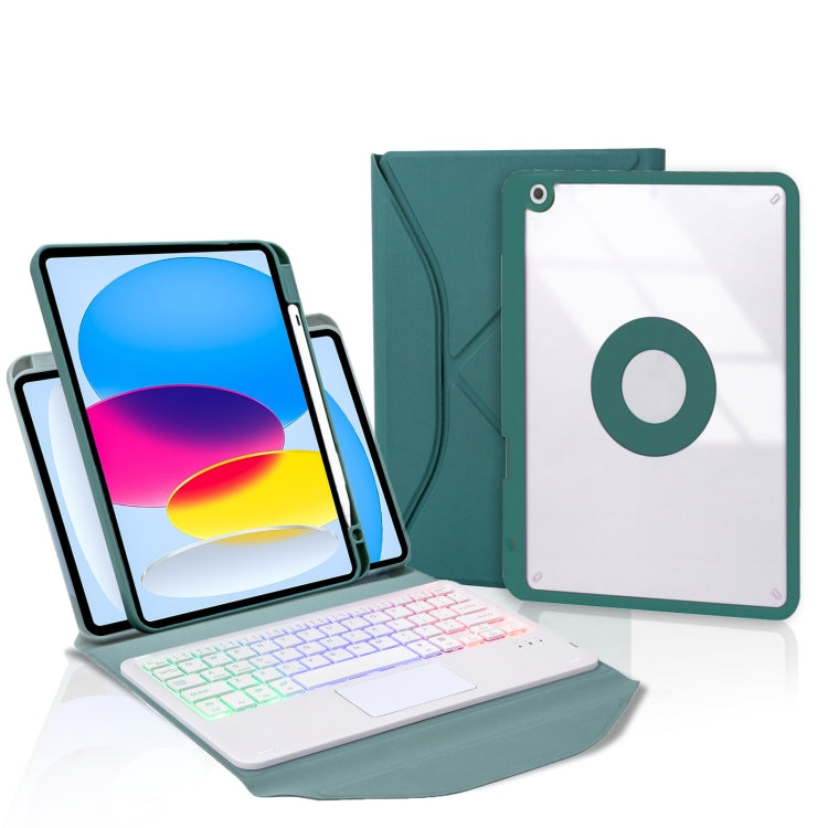 Étui en cuir pour tablette Z10B-AS avec stylet, pavé tactile, clavier Bluetooth rétroéclairé, pour iPad 2022/2025