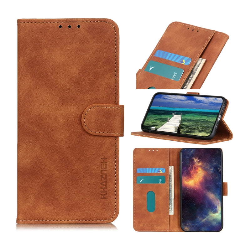 KHAZNEH Retro Texture Horizontal Flip Leather Phone Case, For Samsung Galaxy M54 5G, For Samsung Galaxy A05s 4G, For Samsung Galaxy A15, For Samsung Galaxy S24, For Samsung Galaxy A25 5G Global, For Samsung Galaxy S24+
