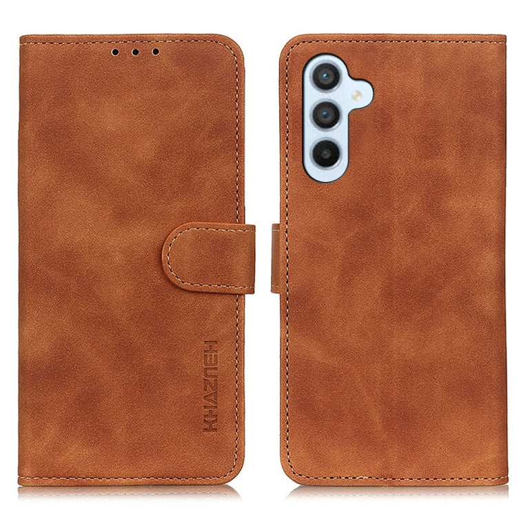 KHAZNEH Retro Texture Horizontal Flip Leather Phone Case, For Samsung Galaxy A55 5G, For Samsung Galaxy S23 FE 5G, For Samsung Galaxy Xcover7, For Samsung Galaxy A05 4G, For Samsung Galaxy M34 5G, For Samsung Galaxy A35 5G