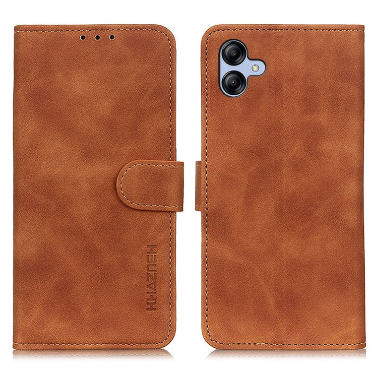 KHAZNEH Retro Texture Horizontal Flip Leather Phone Case, For Samsung Galaxy A55 5G, For Samsung Galaxy S23 FE 5G, For Samsung Galaxy Xcover7, For Samsung Galaxy A05 4G, For Samsung Galaxy M34 5G, For Samsung Galaxy A35 5G