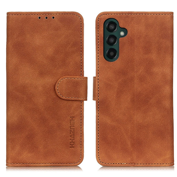 KHAZNEH Retro Texture Horizontal Flip Leather Phone Case, For Samsung Galaxy A55 5G, For Samsung Galaxy S23 FE 5G, For Samsung Galaxy Xcover7, For Samsung Galaxy A05 4G, For Samsung Galaxy A35 5G, For Samsung Galaxy M34 5G