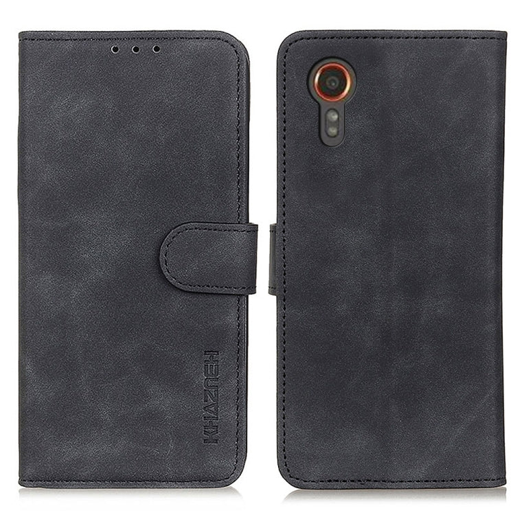 KHAZNEH Retro Texture Horizontal Flip Leather Phone Case, For Samsung Galaxy A55 5G, For Samsung Galaxy S23 FE 5G, For Samsung Galaxy Xcover7, For Samsung Galaxy A05 4G, For Samsung Galaxy M34 5G, For Samsung Galaxy A35 5G
