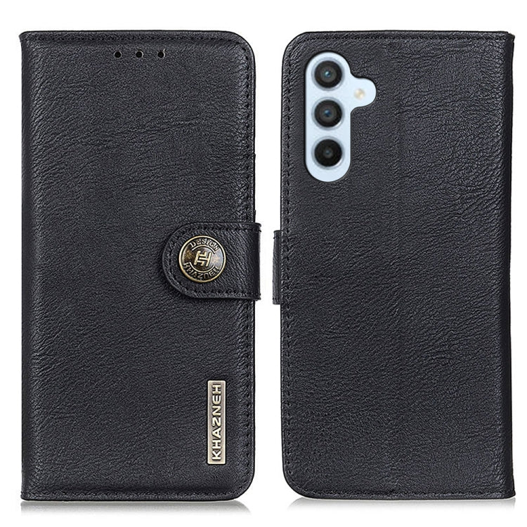 KHAZNEH Cowhide Texture Horizontal Flip Leather Phone Case, For Samsung Galaxy A55 5G, For Samsung Galaxy M34 5G, For Samsung Galaxy M54 5G, For Samsung Galaxy A35 5G, For Samsung Galaxy S23 FE 5G, For Samsung Galaxy A05 4G