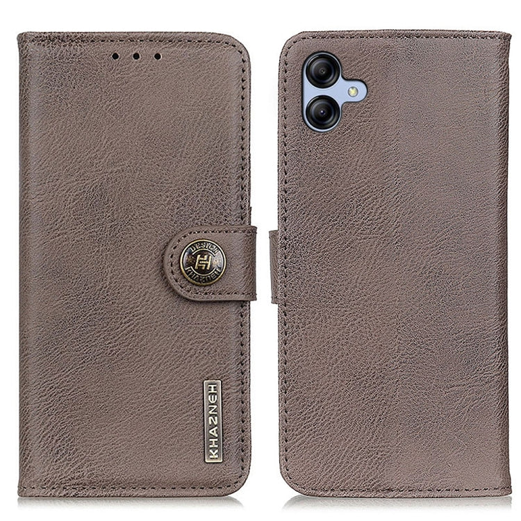 KHAZNEH Cowhide Texture Horizontal Flip Leather Phone Case, For Samsung Galaxy M54 5G, For Samsung Galaxy A35 5G, For Samsung Galaxy S23 FE 5G, For Samsung Galaxy A05 4G, For Samsung Galaxy A55 5G, For Samsung Galaxy M34 5G