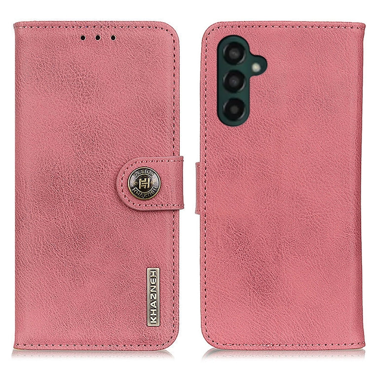 KHAZNEH Cowhide Texture Horizontal Flip Leather Phone Case, For Samsung Galaxy M54 5G, For Samsung Galaxy S23 FE 5G, For Samsung Galaxy A35 5G, For Samsung Galaxy A05 4G, For Samsung Galaxy A55 5G, For Samsung Galaxy M34 5G