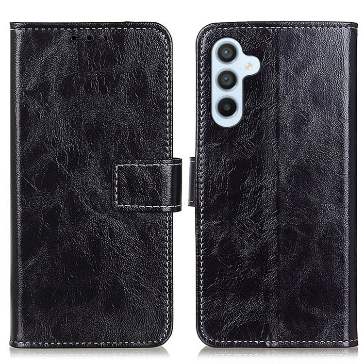 Retro Crazy Horse Texture Horizontal Flip Leather Phone Case, For Samsung Galaxy S23 FE 5G, For Samsung Galaxy M34 5G, For Samsung Galaxy M54 5G, For Samsung Galaxy A15
