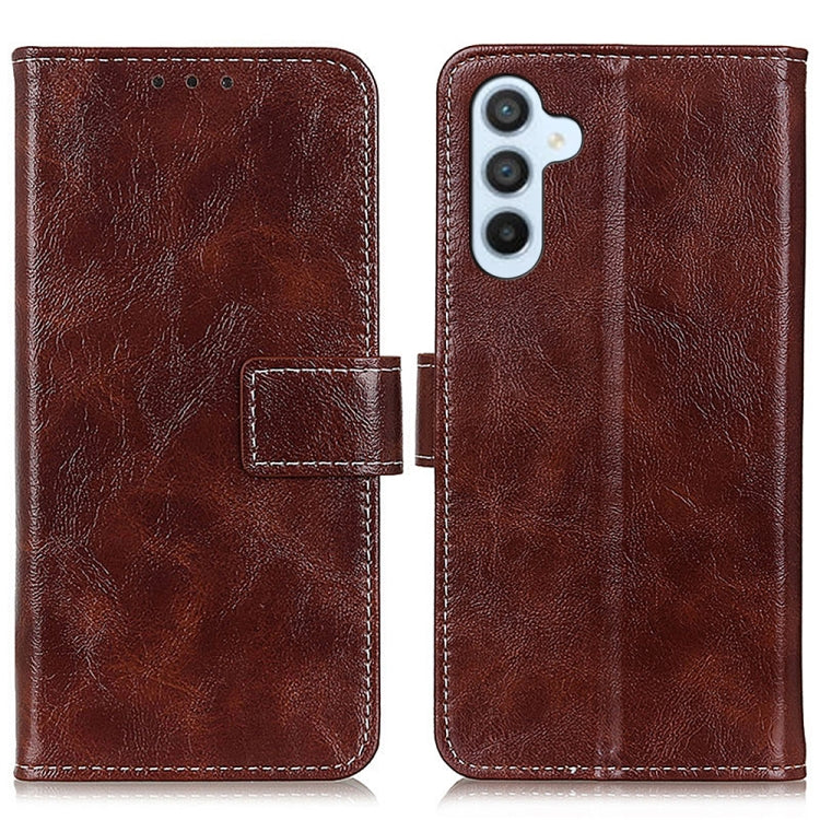 Retro Crazy Horse Texture Horizontal Flip Leather Phone Case, For Samsung Galaxy M34 5G, For Samsung Galaxy M54 5G, For Samsung Galaxy S23 FE 5G, For Samsung Galaxy A15