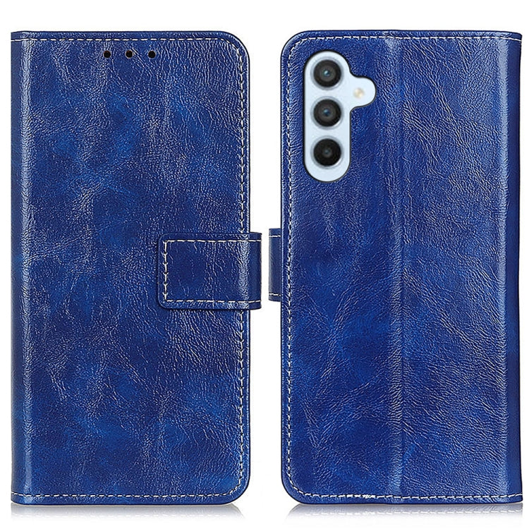 Retro Crazy Horse Texture Horizontal Flip Leather Phone Case, For Samsung Galaxy S23 FE 5G, For Samsung Galaxy M34 5G, For Samsung Galaxy M54 5G, For Samsung Galaxy A15