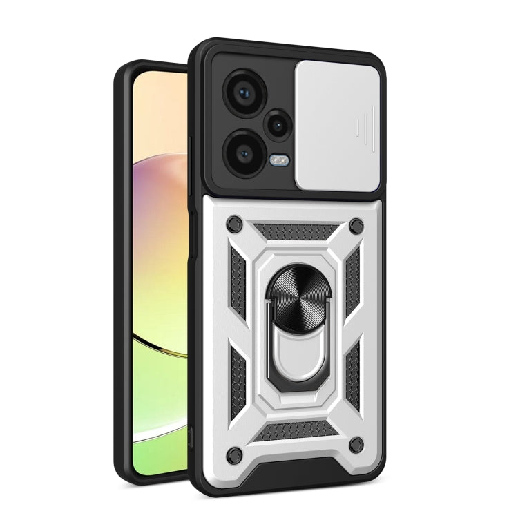 Sliding Camera Cover Design TPU+PC Protective Case, For Xiaomi Redmi Note 12 Pro+ 5G