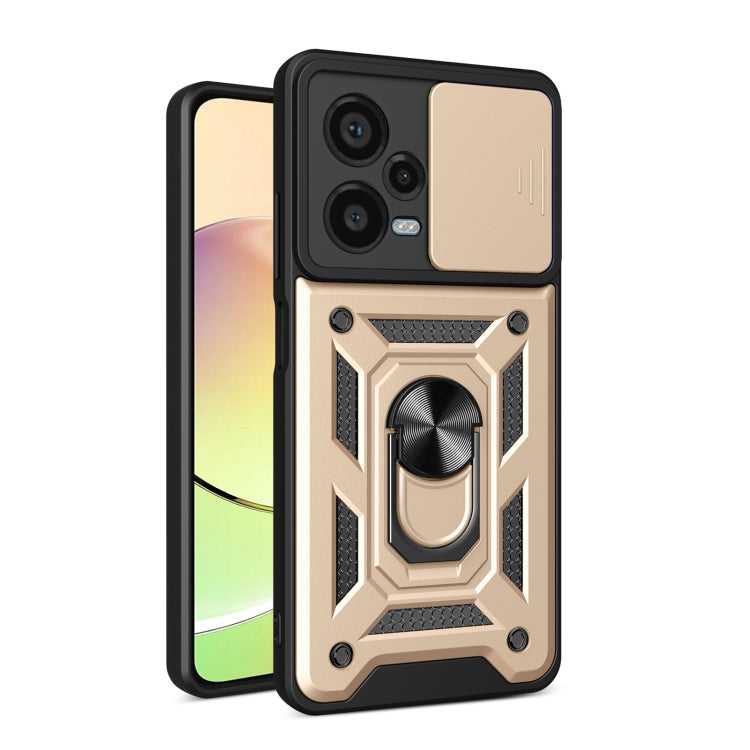 Sliding Camera Cover Design TPU+PC Protective Case, For Xiaomi Redmi Note 12 Pro+ 5G
