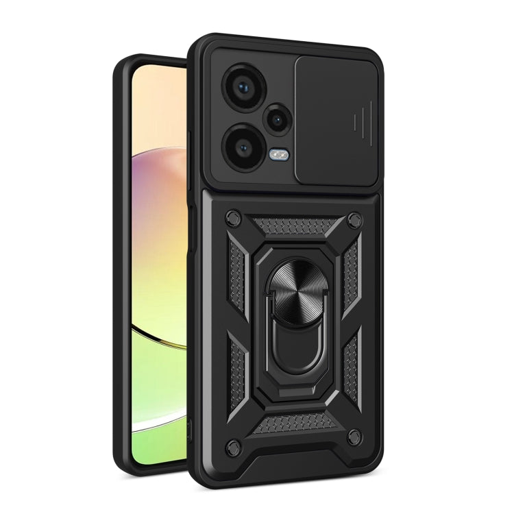 Sliding Camera Cover Design TPU+PC Protective Case, For Xiaomi Redmi Note 12 Pro+ 5G