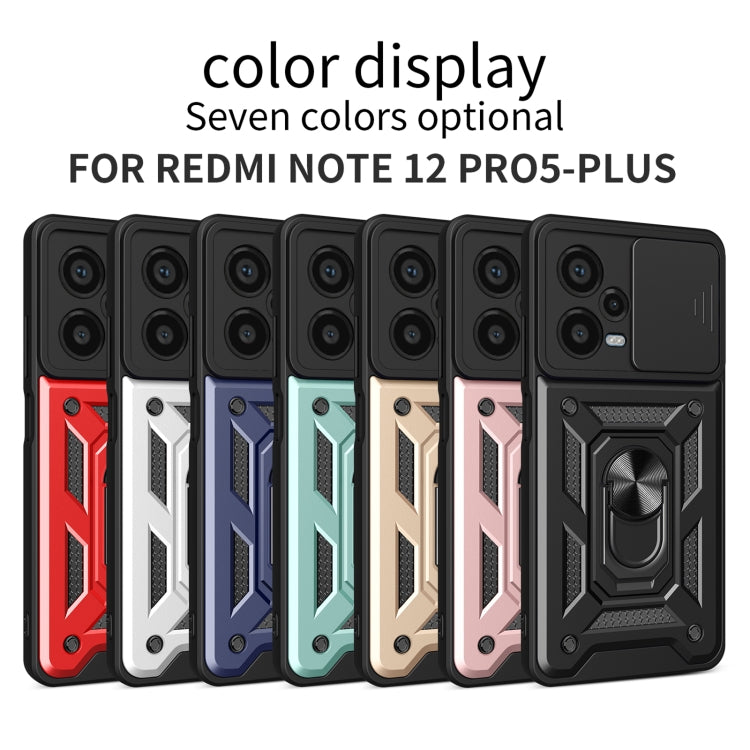 Sliding Camera Cover Design TPU+PC Protective Case, For Xiaomi Redmi Note 12 Pro+ 5G