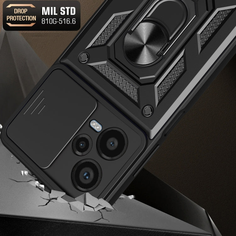 Sliding Camera Cover Design TPU+PC Protective Case, For Xiaomi Redmi Note 12 Pro+ 5G