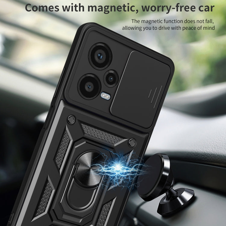 Sliding Camera Cover Design TPU+PC Protective Case, For Xiaomi Redmi Note 12 Pro+ 5G