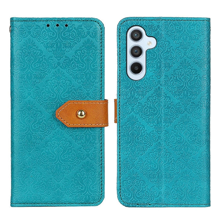 European Floral Embossed Leather Phone Case, For Samsung Galaxy Xcover7, For Samsung Galaxy S23 FE 5G, For Samsung Galaxy M34 5G, For Samsung Galaxy M54 5G, For Samsung Galaxy A05s 4G, For Samsung Galaxy S24+, For Samsung Galaxy A15��������������������...