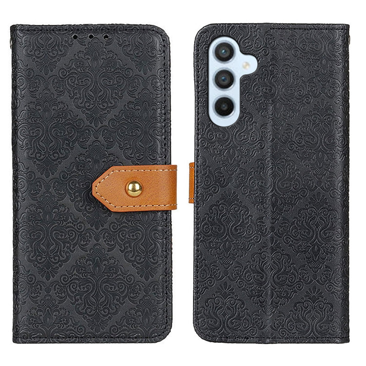 European Floral Embossed Leather Phone Case, For Samsung Galaxy Xcover7, For Samsung Galaxy S23 FE 5G, For Samsung Galaxy M34 5G, For Samsung Galaxy M54 5G, For Samsung Galaxy A05s 4G, For Samsung Galaxy S24+, For Samsung Galaxy A15��������������������...