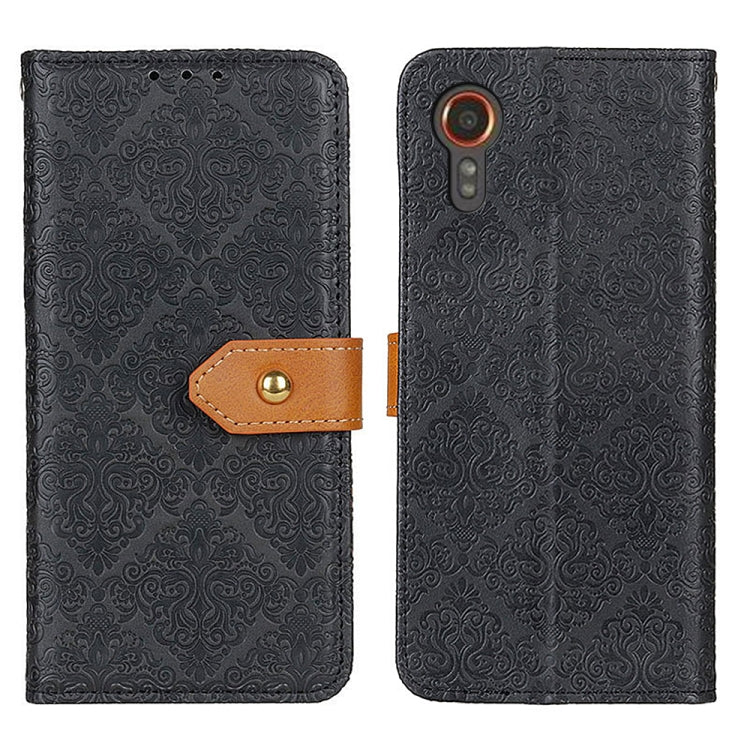 European Floral Embossed Leather Phone Case, For Samsung Galaxy Xcover7, For Samsung Galaxy S23 FE 5G, For Samsung Galaxy M34 5G, For Samsung Galaxy M54 5G, For Samsung Galaxy A05s 4G, For Samsung Galaxy S24+, For Samsung Galaxy A15��������������������...