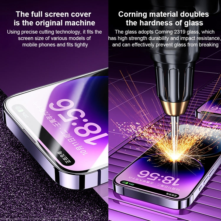 WK WTP-068 King Kong Vacha Corning 9D Curved HD Tempered Glass Film, For iPhone 14, For iPhone 14 Plus, For iPhone 14 Pro, For iPhone 14 Pro Max, For iPhone 13, For iPhone 13 Pro, For iPhone 13 Pro Max