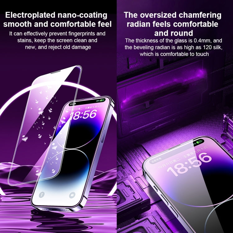WK WTP-068 King Kong Vacha Corning 9D Curved HD Tempered Glass Film, For iPhone 14, For iPhone 14 Plus, For iPhone 14 Pro, For iPhone 14 Pro Max, For iPhone 13, For iPhone 13 Pro, For iPhone 13 Pro Max