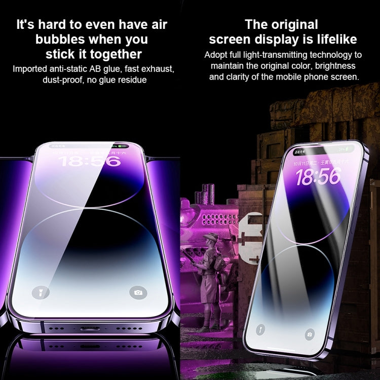 WK WTP-068 King Kong Vacha Corning 9D Curved HD Tempered Glass Film, For iPhone 14, For iPhone 14 Plus, For iPhone 14 Pro, For iPhone 14 Pro Max, For iPhone 13, For iPhone 13 Pro, For iPhone 13 Pro Max