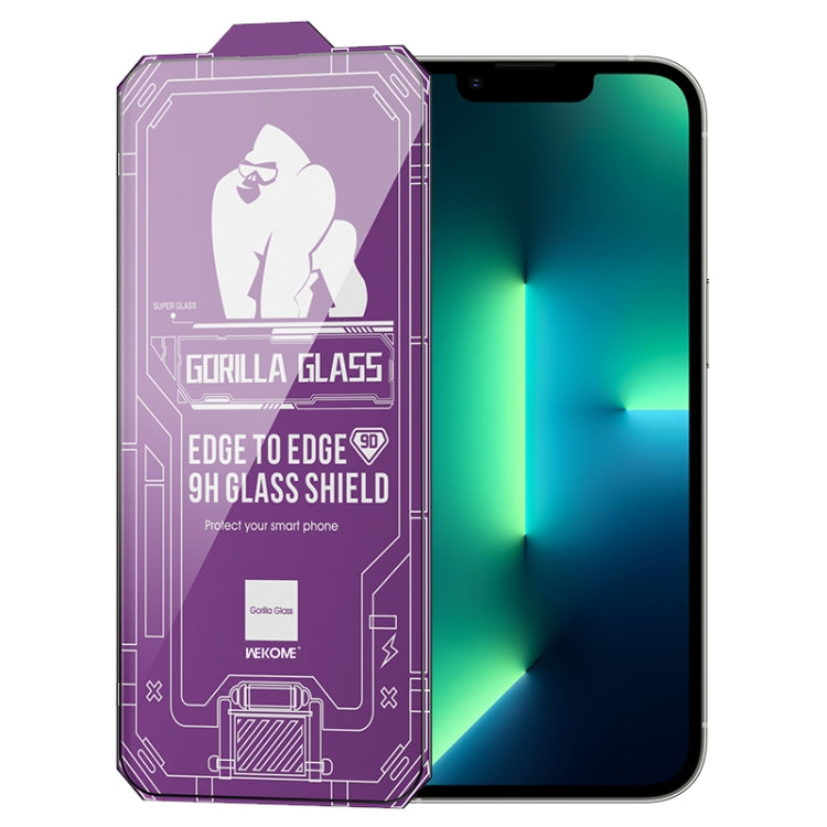 WK WTP-068 King Kong Vacha Corning 9D Curved HD Tempered Glass Film, For iPhone 14, For iPhone 14 Plus, For iPhone 14 Pro, For iPhone 14 Pro Max, For iPhone 13, For iPhone 13 Pro, For iPhone 13 Pro Max