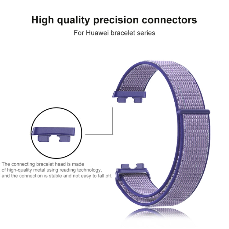 16mm Woven Nylon Loop Watch Band, For Huawei Band 8