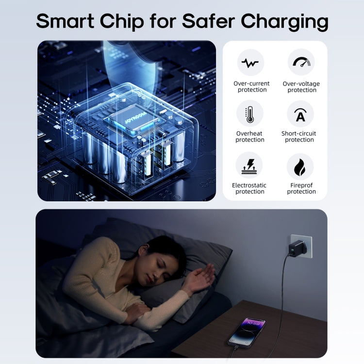 JOYROOM JR-TCN01 2.4A Dual Ports USB Charger, UK Plug