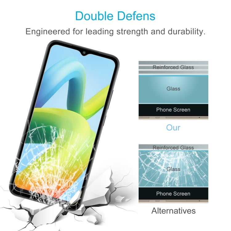 50pcs 0.26mm 9H 2.5D Tempered Glass Film