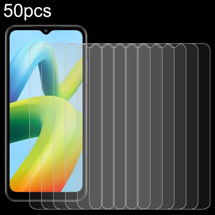 50pcs 0.26mm 9H 2.5D Tempered Glass Film