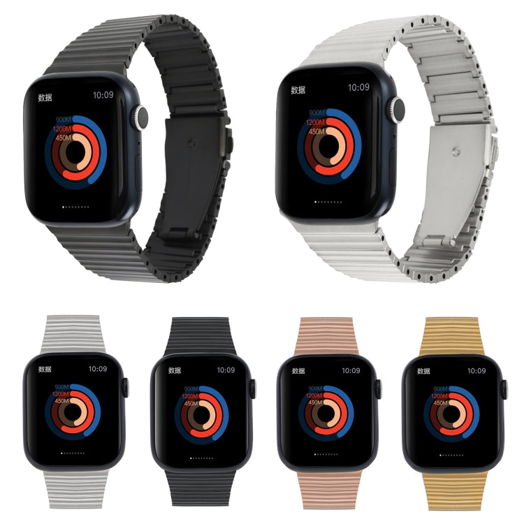 Ocean Metal Replacement Watch Band, For Apple Watch 3 38mm, For Apple Watch 3 42mm, For Apple Watch 9 41mm, For Apple Watch 2 38mm, For Apple Watch 2 42 mm, For Apple Watch 38mm