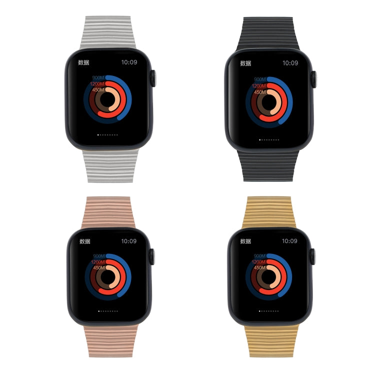 Ocean Metal Replacement Watch Band, For Apple Watch 3 38mm, For Apple Watch 9 41mm, For Apple Watch 3 42mm, For Apple Watch 2 38mm, For Apple Watch 2 42 mm, For Apple Watch 38mm