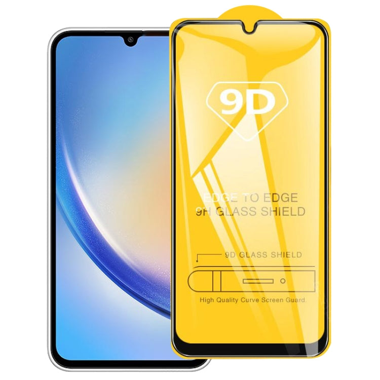 9D Full Glue Full Screen Tempered Glass Film, For Samsung Galaxy A14 4G(1pc), For Samsung Galaxy A14 5G(1pc), For Samsung Galaxy A24 4G(1pc), For Samsung Galaxy A24 5G(1pc), For Samsung Galaxy A34 5G(1pc)