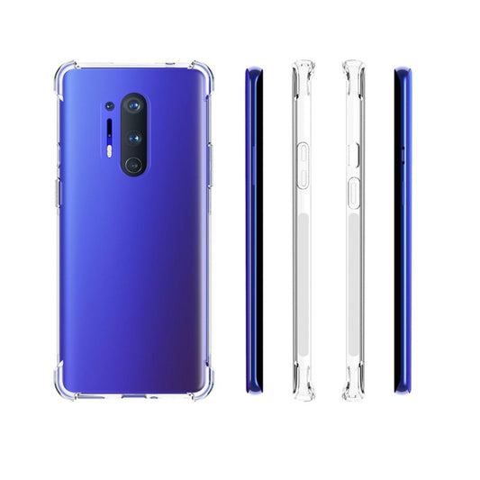 OnePlus 8 TPU protective case in-use demonstrating shockproof thickened design