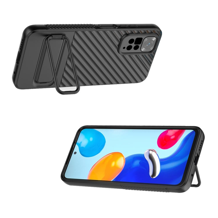 Coque en TPU à texture ondulée avec film protecteur pour objectif, pour Xiaomi Redmi Note 11, Xiaomi Poco F5, Xiaomi Redmi Note 12 Turbo, Xiaomi Redmi Note 11S