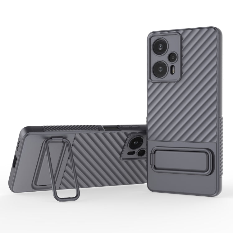 Coque en TPU à texture ondulée avec film protecteur pour objectif, pour Xiaomi Redmi Note 11, Xiaomi Poco F5, Xiaomi Redmi Note 12 Turbo, Xiaomi Redmi Note 11S