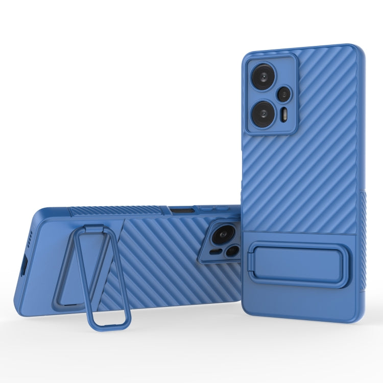 Coque en TPU à texture ondulée avec film protecteur pour objectif, pour Xiaomi Redmi Note 11, Xiaomi Poco F5, Xiaomi Redmi Note 12 Turbo, Xiaomi Redmi Note 11S